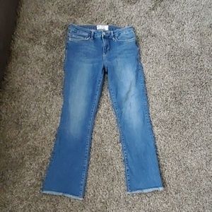 Free People frayed bottom jeans